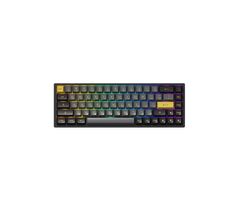 Клавиатура игровая Akko 3068B Plus Black&amp;Gold CS Jelly Purple RGB, фото 1