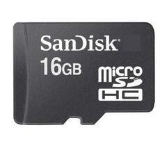 Карта памяти SanDisk 16Gb microSDHC class 4 (SDSDQM-016G-B35), фото 1